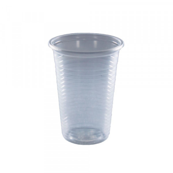 Copo PP Transparente Estriado Totalplast 250ml - Caixa Com 2000 Unidades